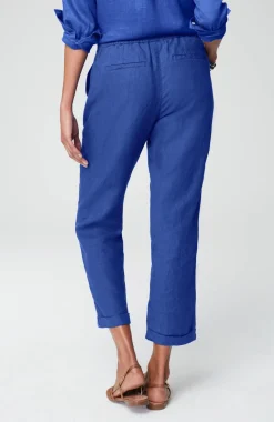 Relaxed Linen Straight-Leg Pants