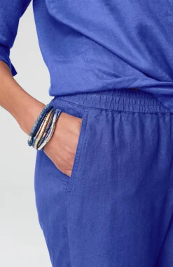 Relaxed Linen Straight-Leg Pants