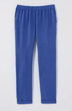 Relaxed Linen Straight-Leg Pants
