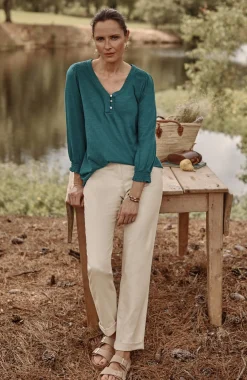 Relaxed Straight-Leg Chino Pants