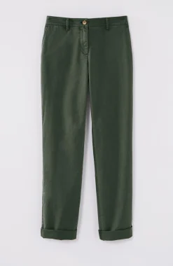 Relaxed Straight-Leg Chino Pants