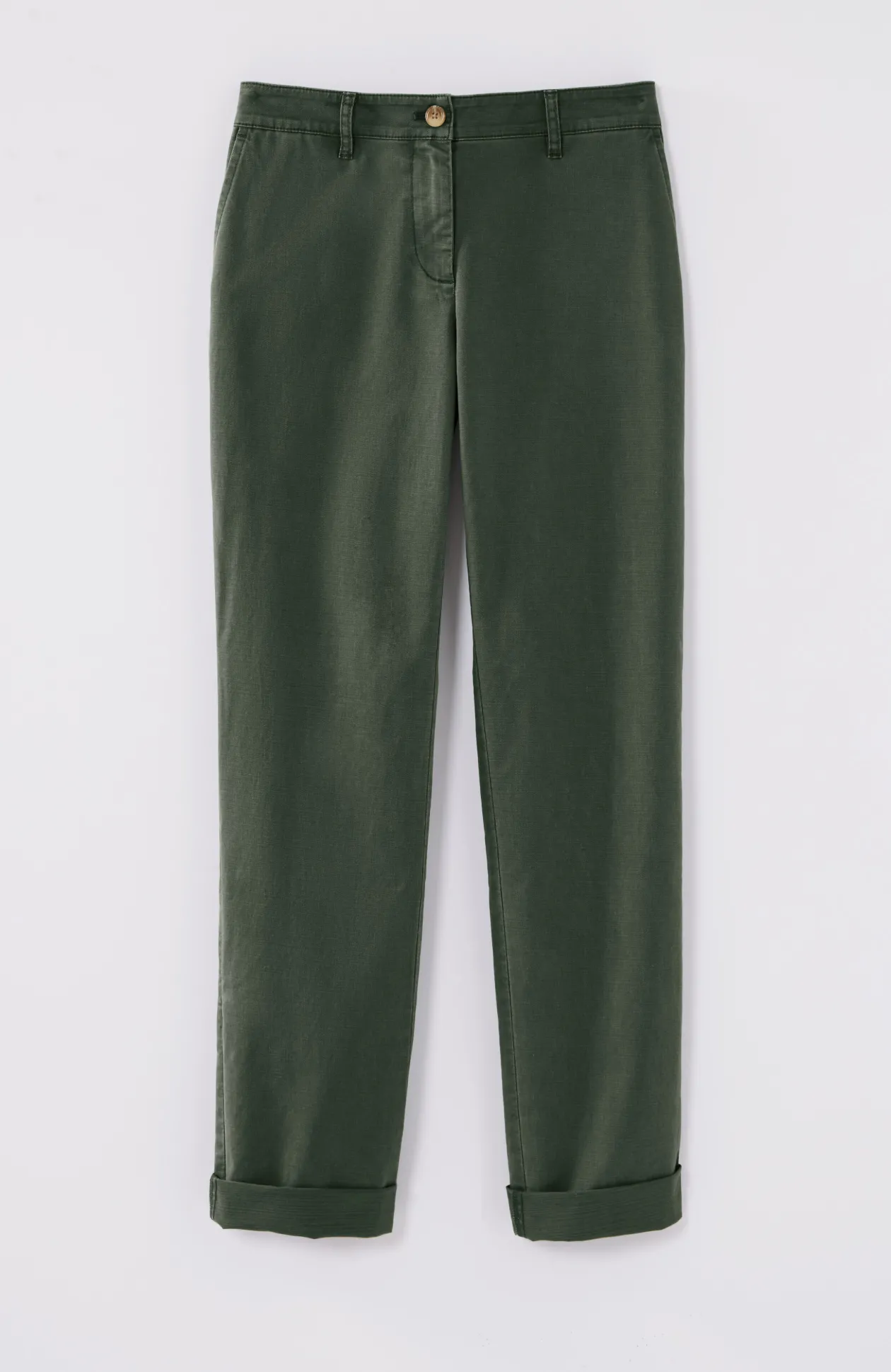 Relaxed Straight-Leg Chino Pants