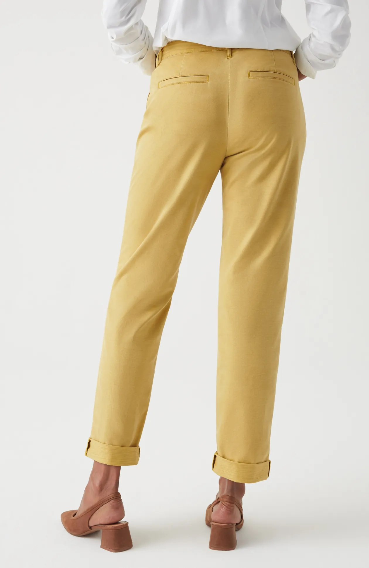 Relaxed Straight-Leg Chino Pants