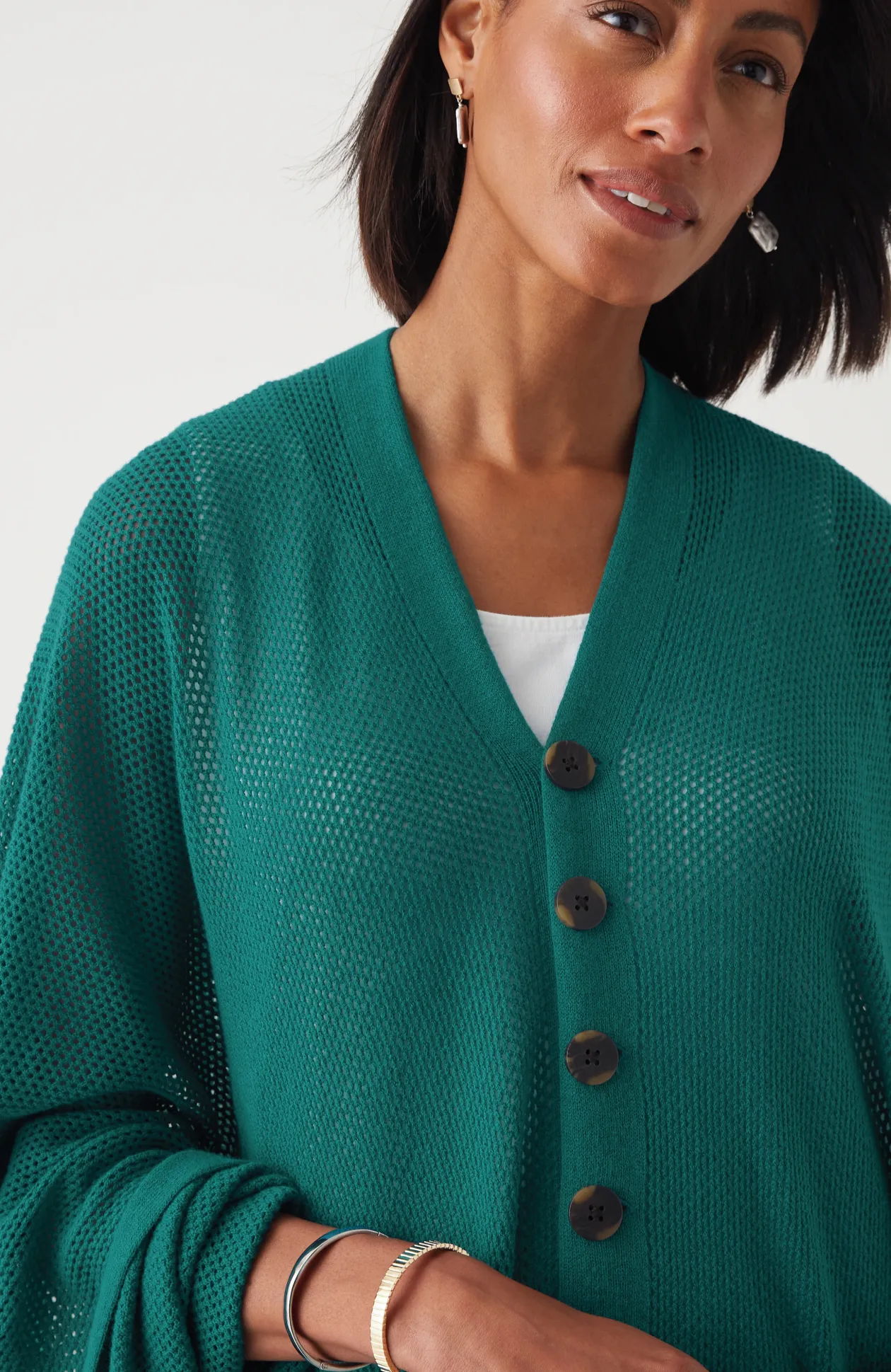 Rib-Knit Two-Way Poncho