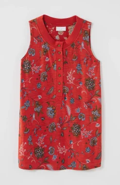 Rib-Trim Henley Tank