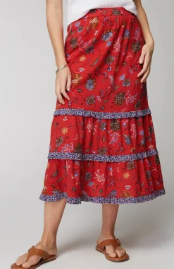 Ruffle Maxi Skirt