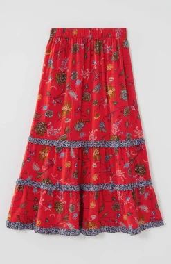 Ruffle Maxi Skirt