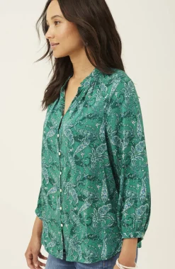 Ruffled Satin Top