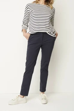 Sateen Slim-Leg Pants