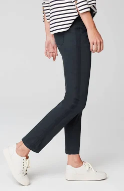 Sateen Slim-Leg Pants