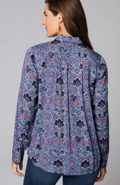 Satin A-Line Shirt