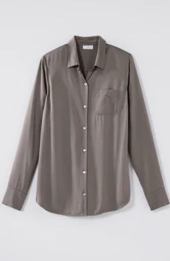 Satin A-Line Shirt