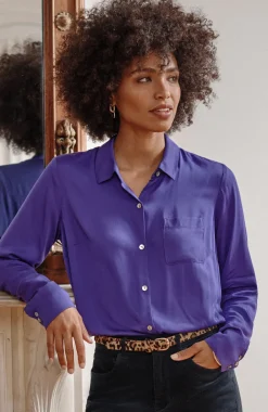 Satin A-Line Shirt