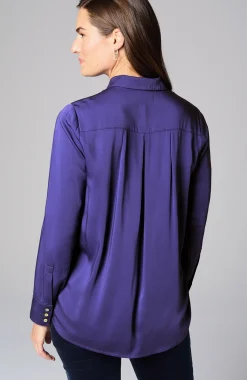 Satin A-Line Shirt