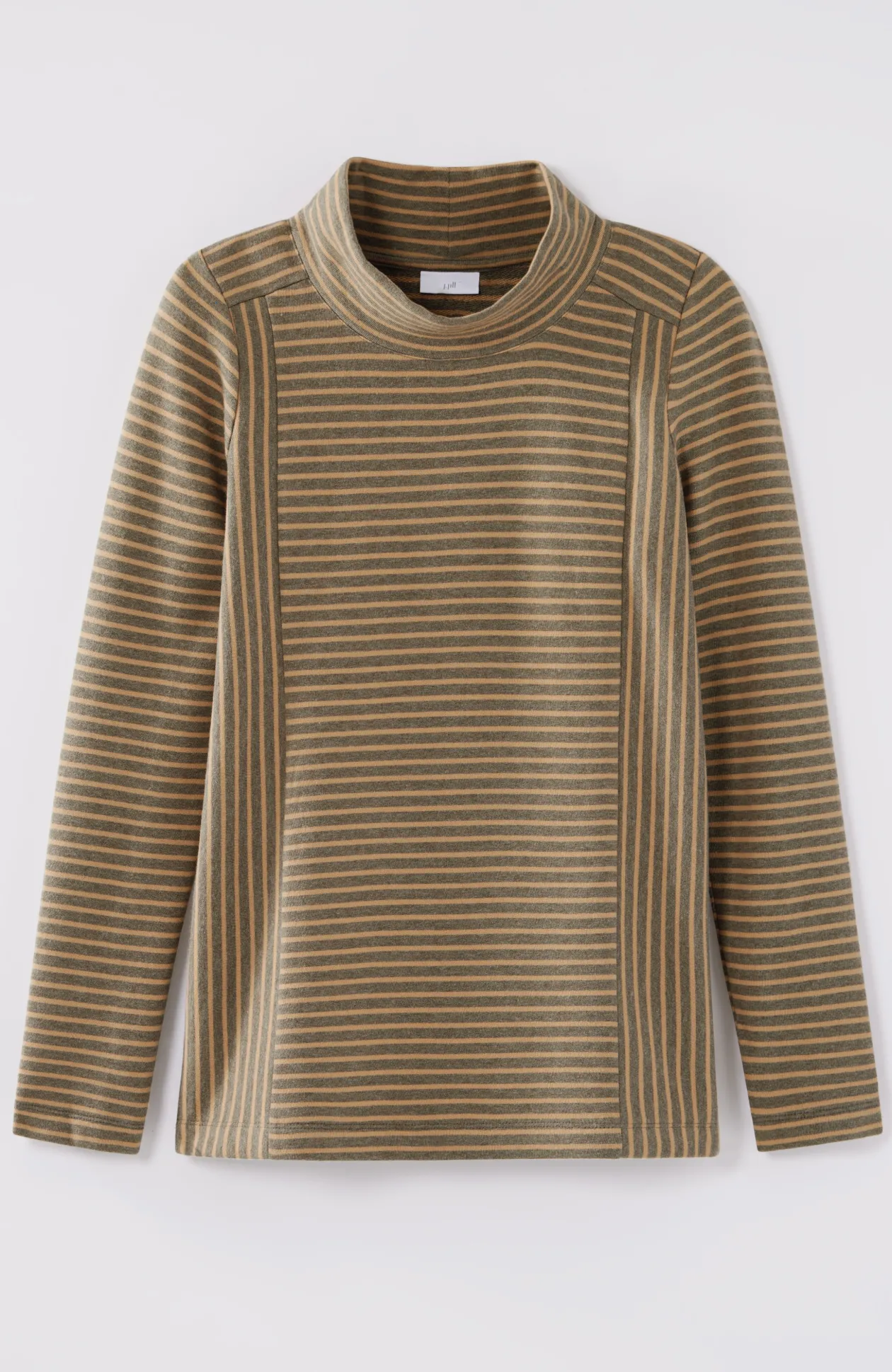 Seamed Mock-Neck Top