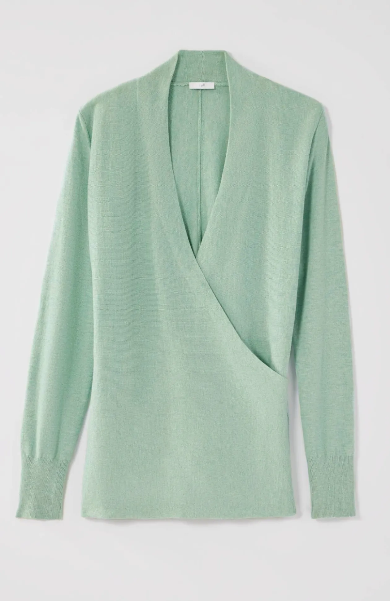 Seamed Wrap Sweater