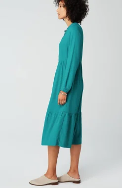 Seamed-Waist A-Line Dress