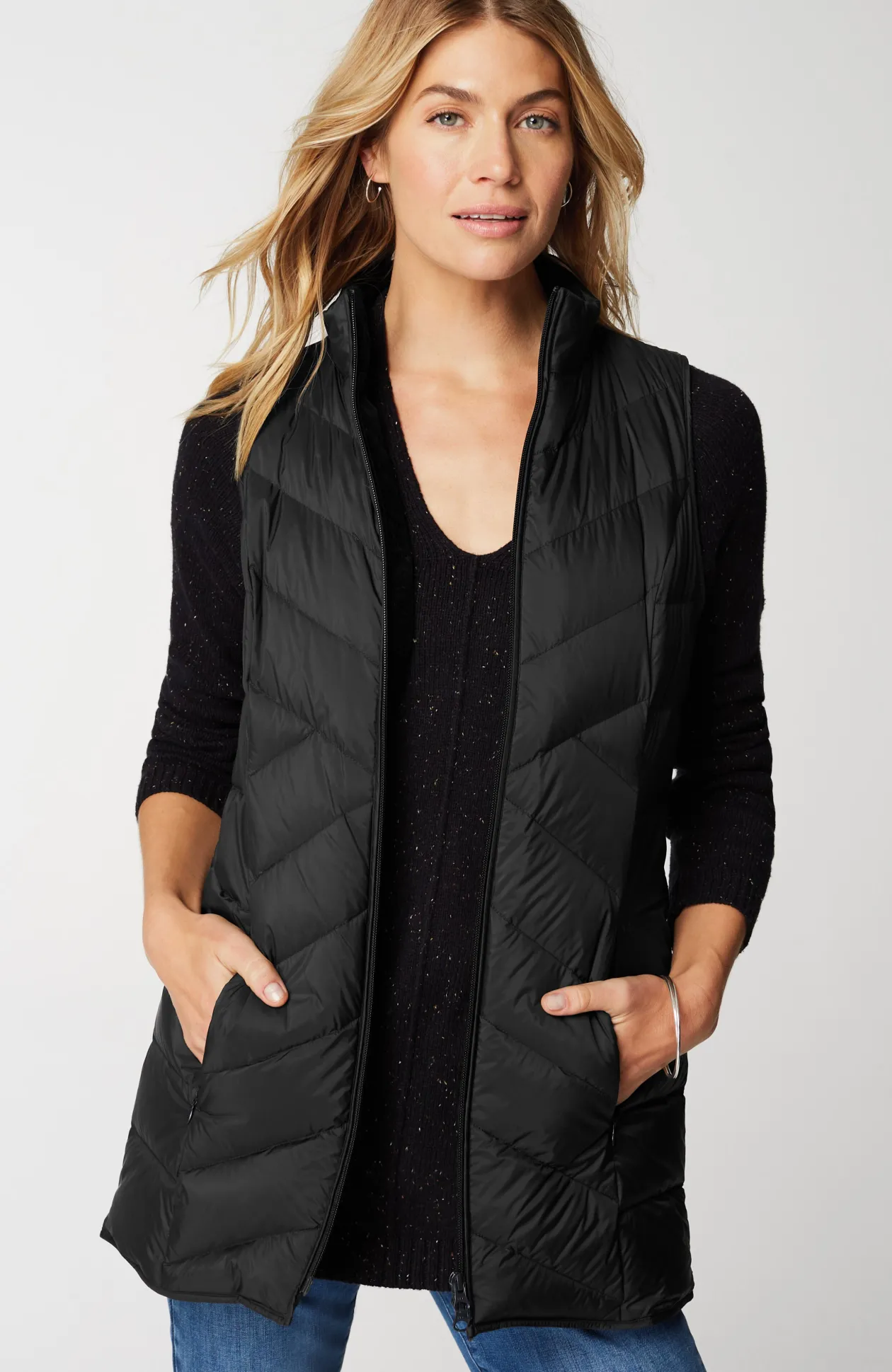 Side-Zip Down Puffer Vest