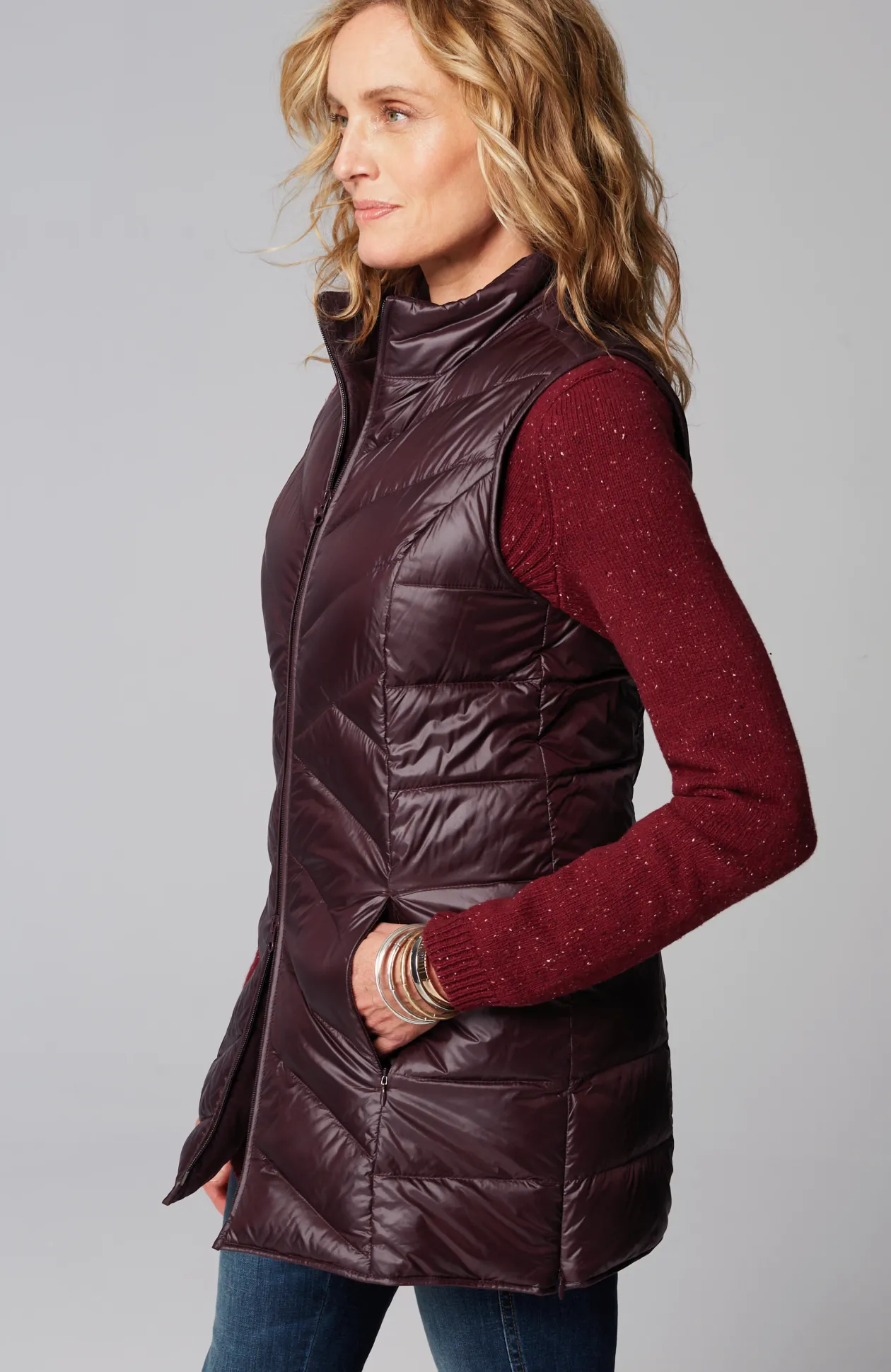 Side-Zip Down Puffer Vest