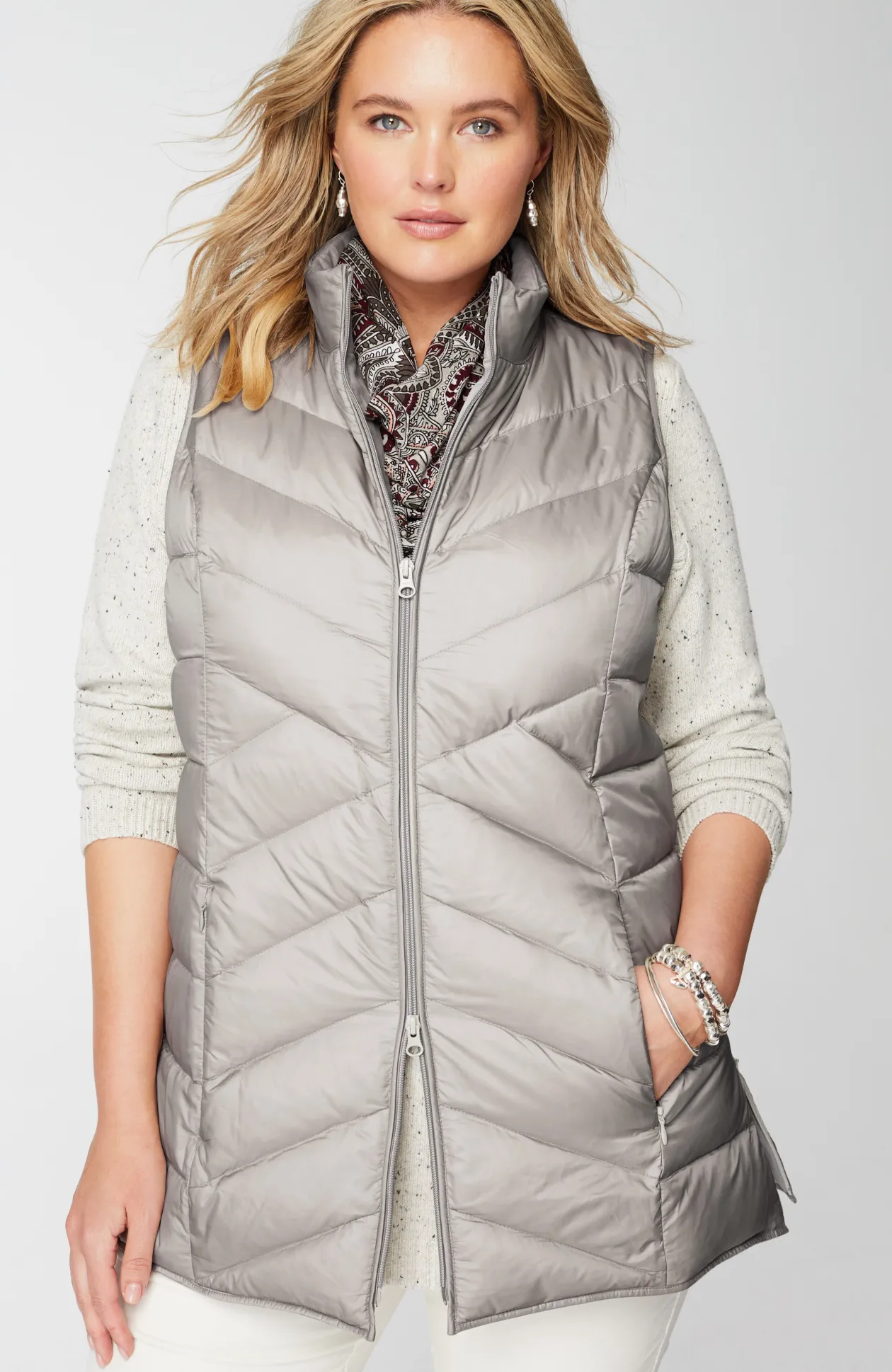Side-Zip Down Puffer Vest