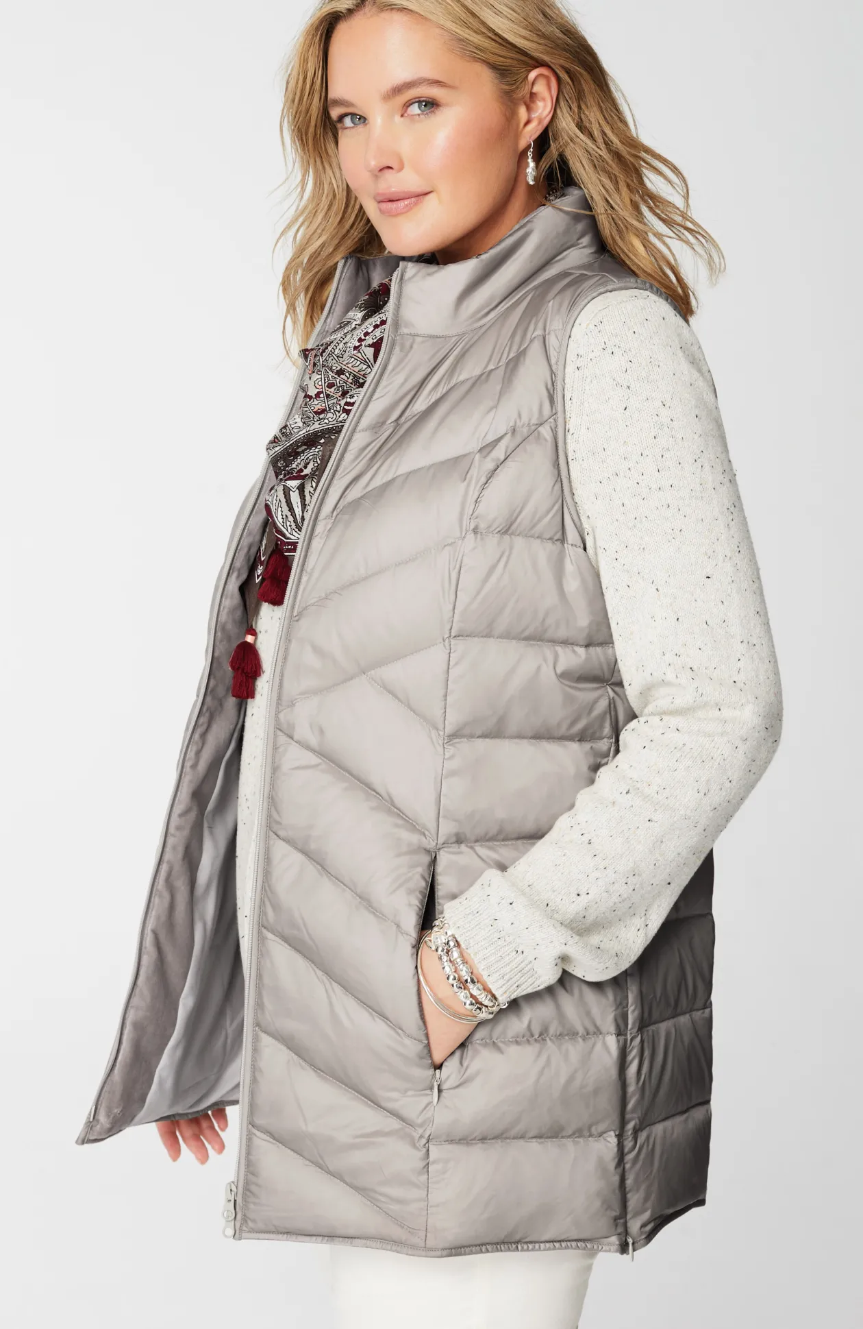 Side-Zip Down Puffer Vest