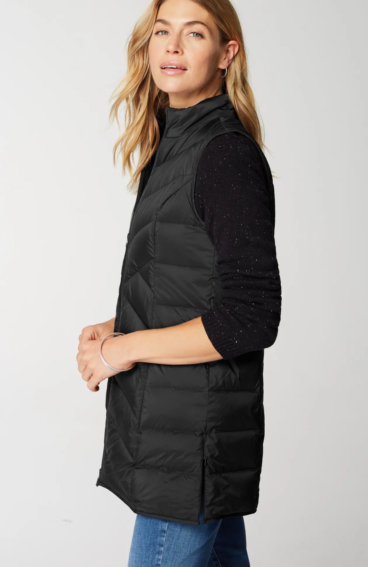 Side-Zip Down Puffer Vest