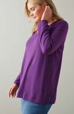 Simply Supima® Side-Slit Tunic