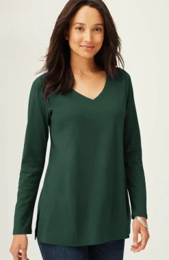 Simply Supima® Side-Slit Tunic