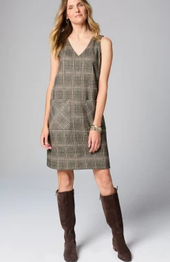 Sleeveless Plaid Dress
