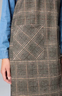 Sleeveless Plaid Dress