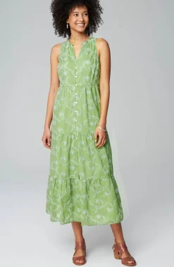 Sleeveless Tiered Maxi Dress