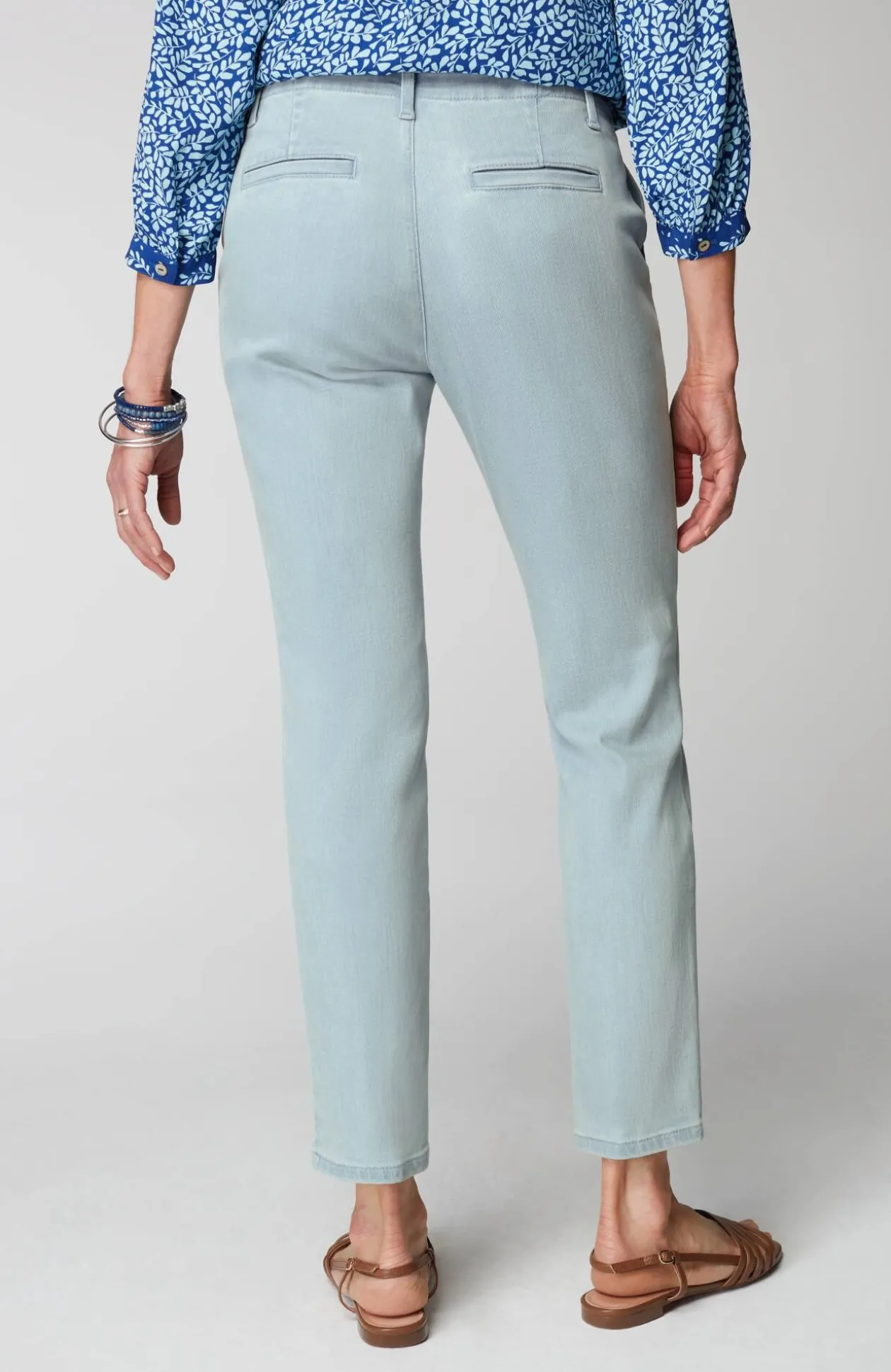 Slim-Leg Denim Trousers