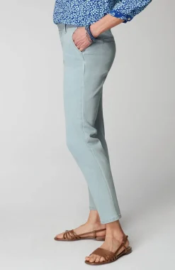 Slim-Leg Denim Trousers