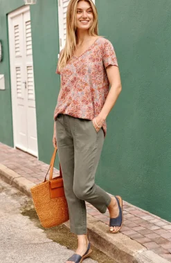 Slim-Leg Twill Cargo Pants