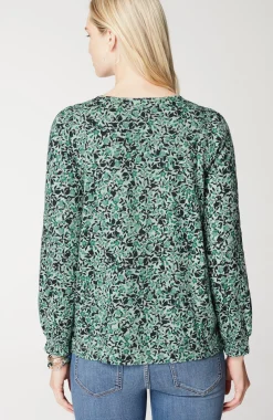 Smocked Floral Top