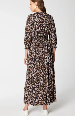 Smocked Sateen Dress