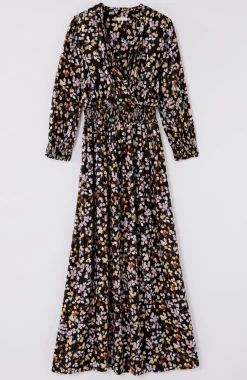 Smocked Sateen Dress