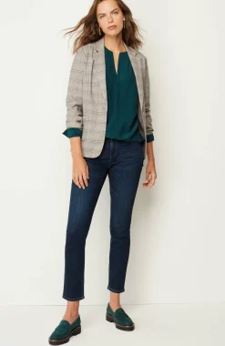 Smocked Split-Neck Tunic