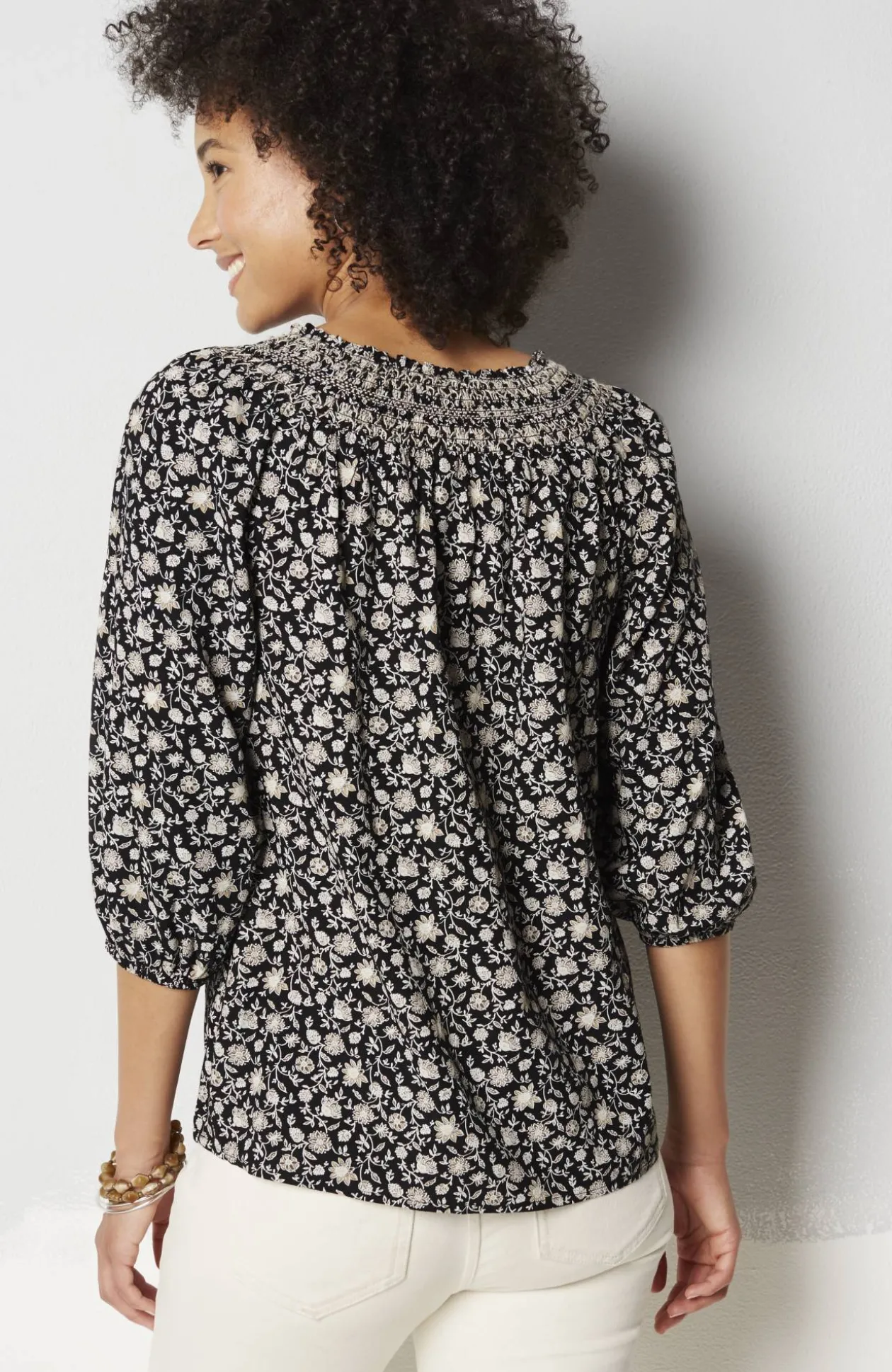 Smocked Two-Way A-Line Top