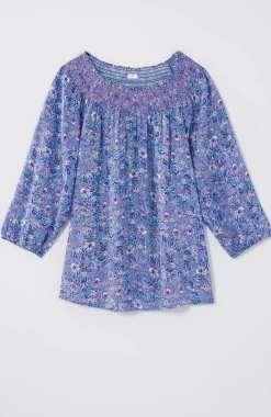Smocked Two-Way A-Line Top