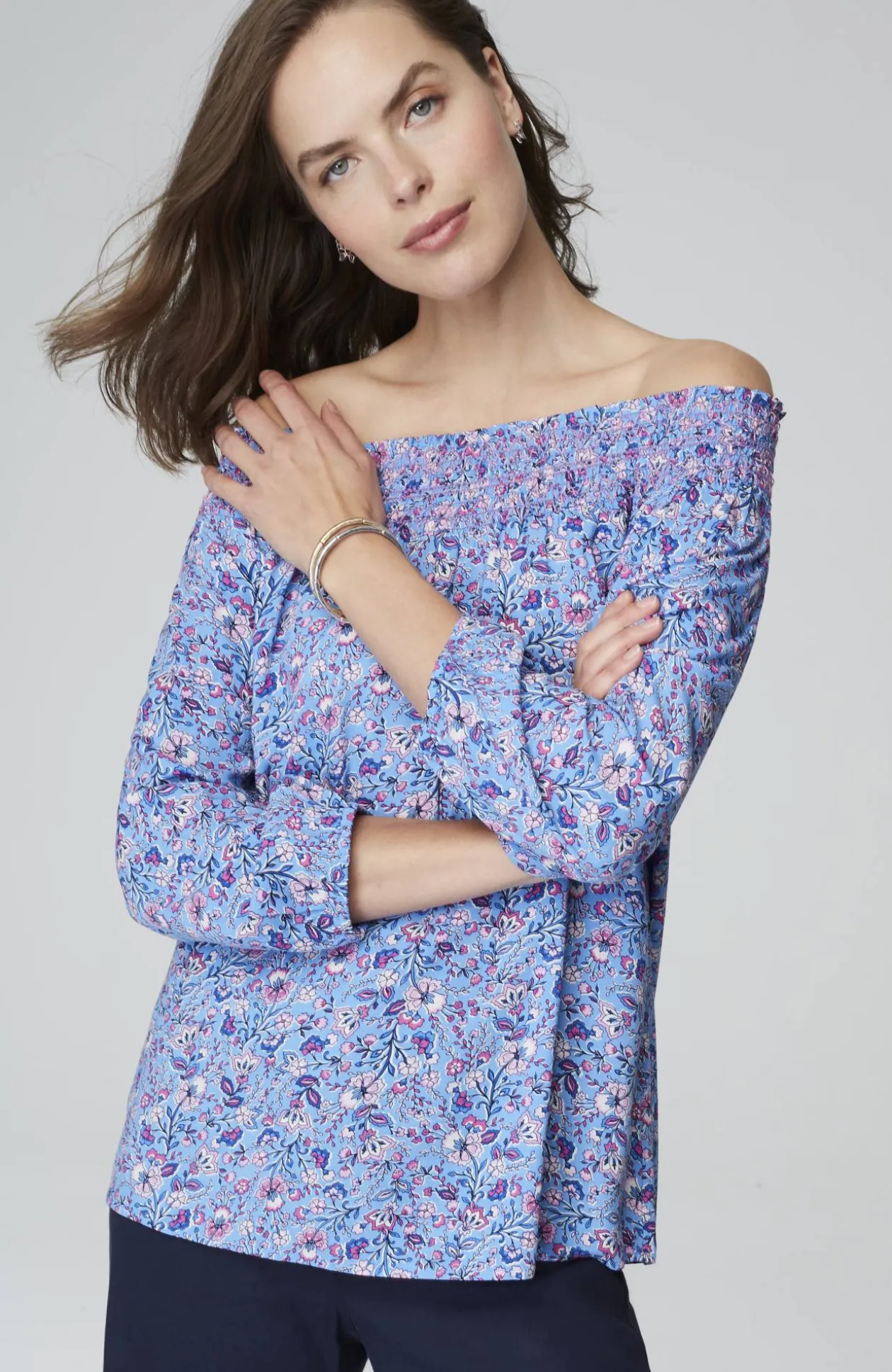 Smocked Two-Way A-Line Top