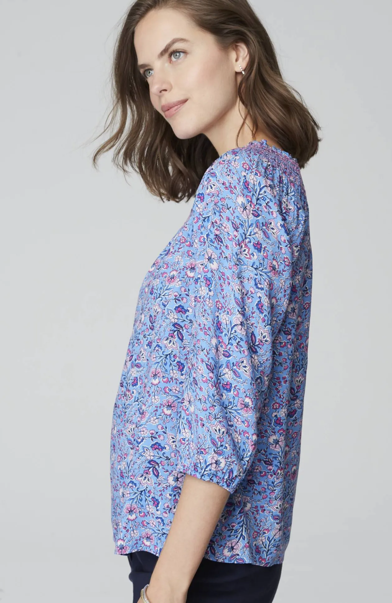 Smocked Two-Way A-Line Top