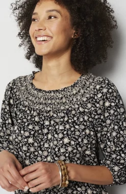 Smocked Two-Way A-Line Top