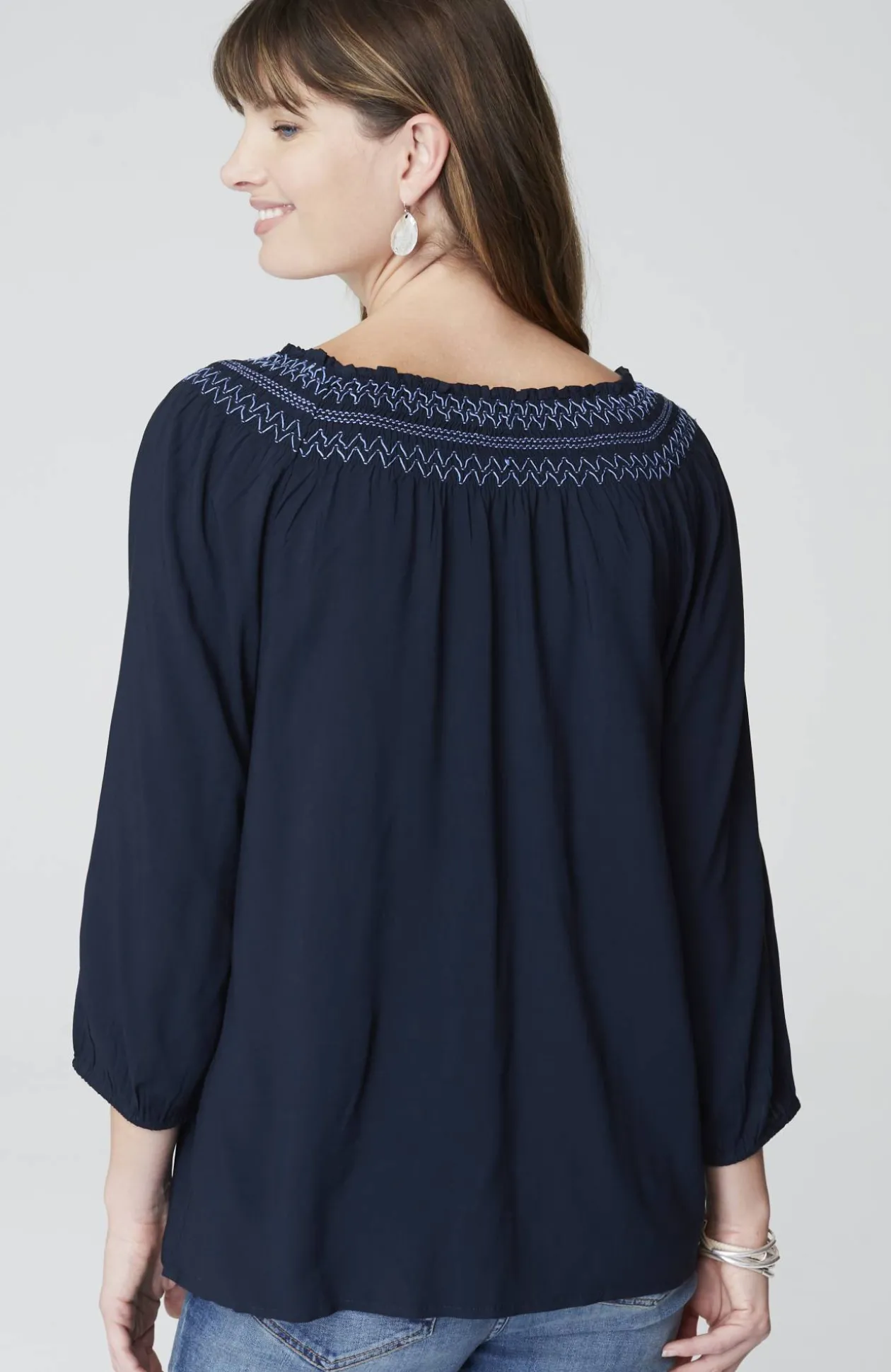 Smocked Two-Way A-Line Top