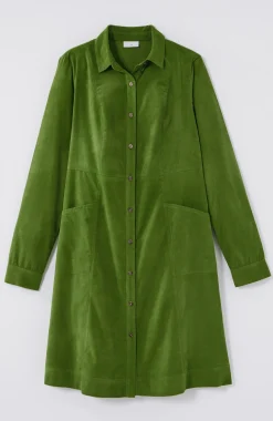 Soft Cord Shirtdress