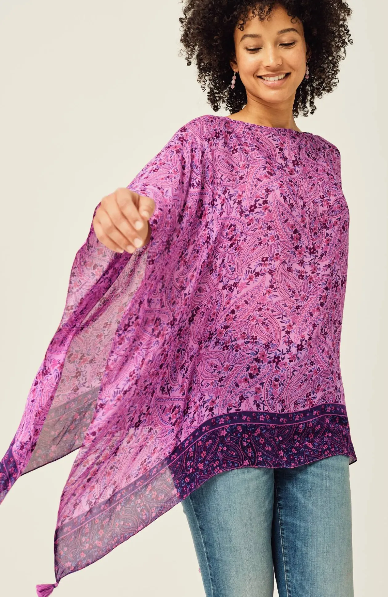 Soft Printed Poncho
