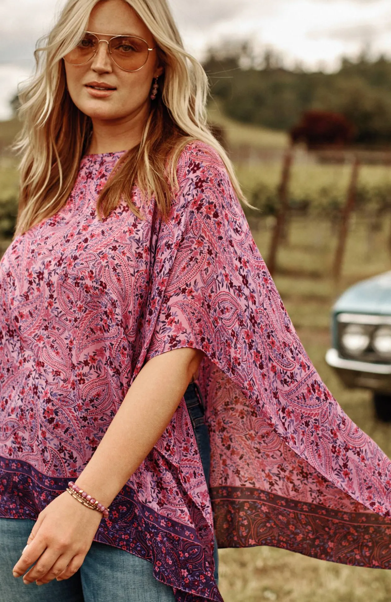 Soft Printed Poncho