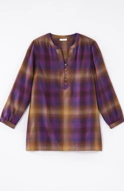 Soft-Brushed Plaid Popover
