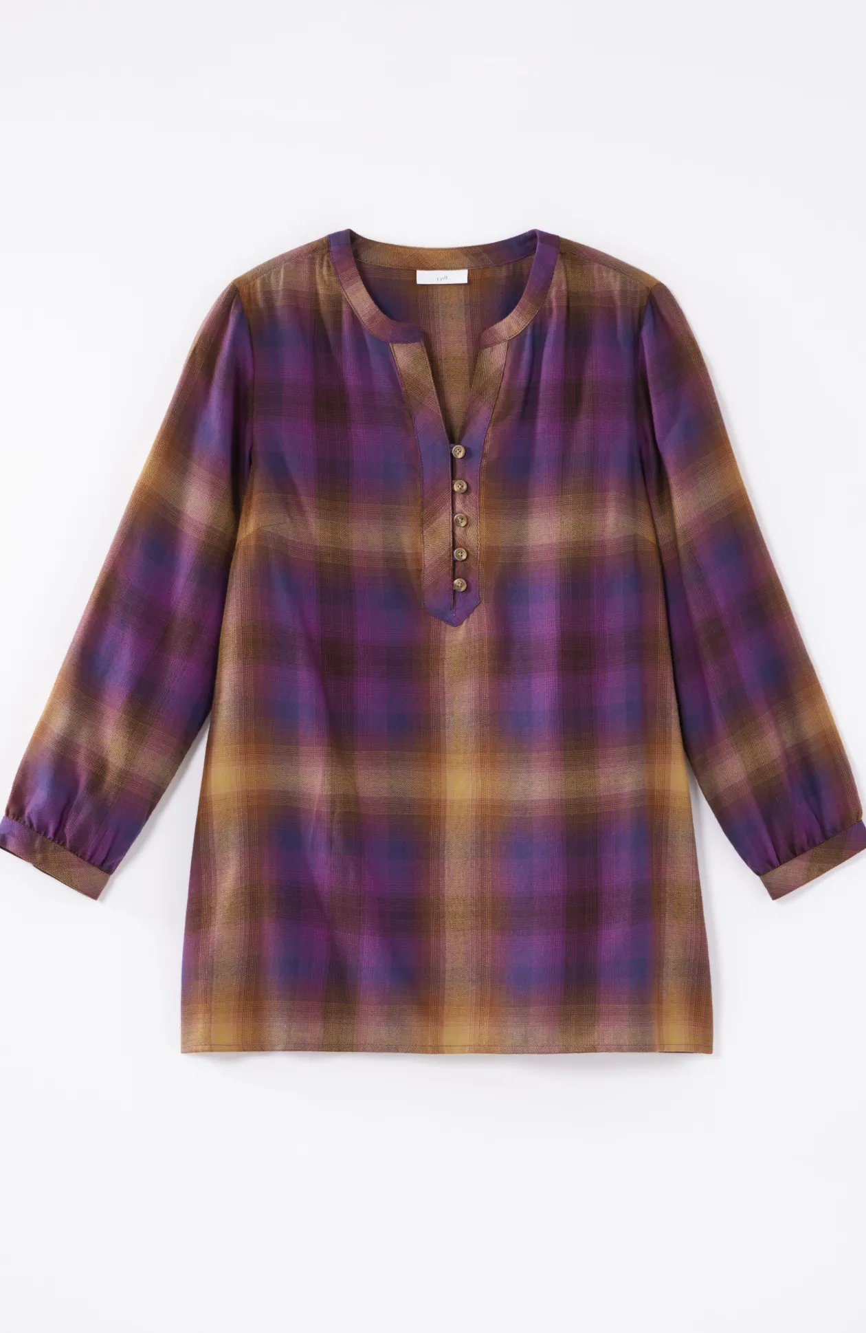 Soft-Brushed Plaid Popover
