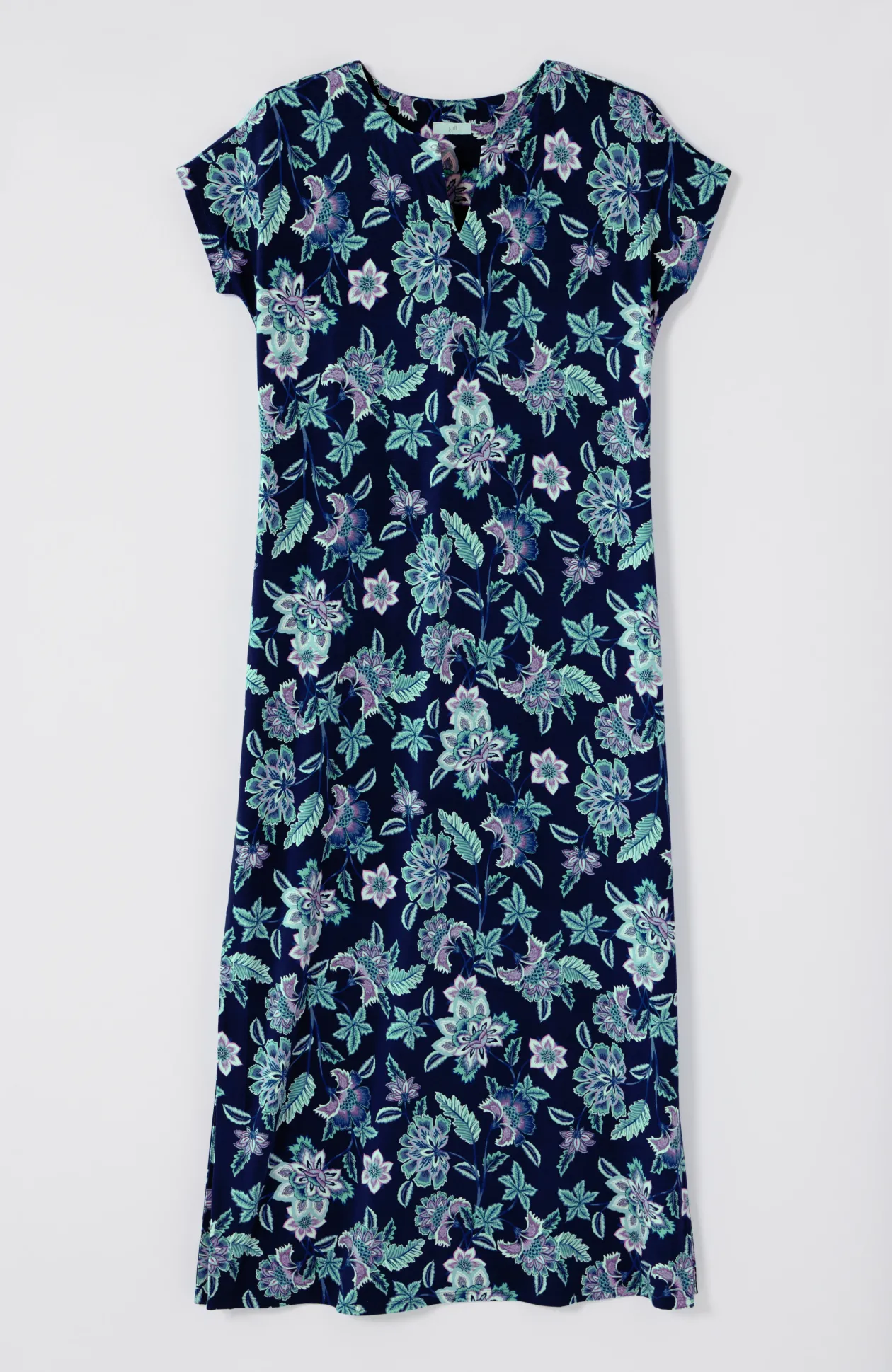Split-Neck Maxi Dress